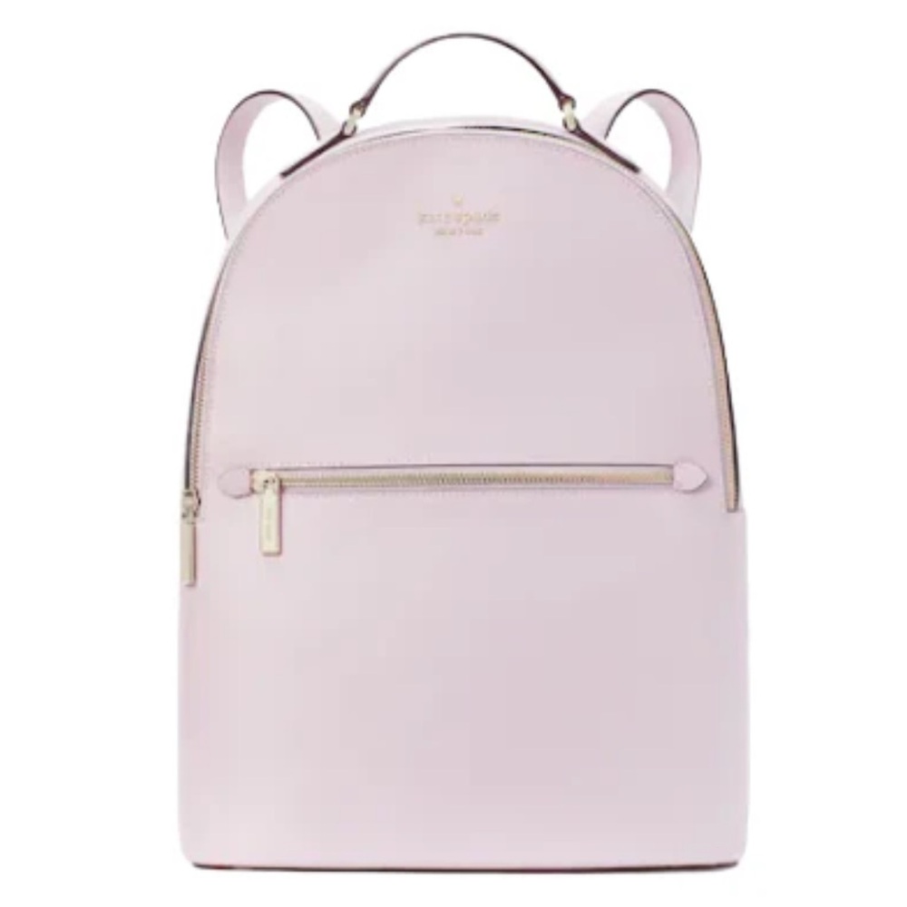 Kate Spade Perry Large Backpack in Lavender Saffiano Leather with Gold Hardware